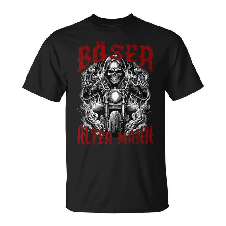 Bad Old Man Motorcycle Rider Biker T-Shirt