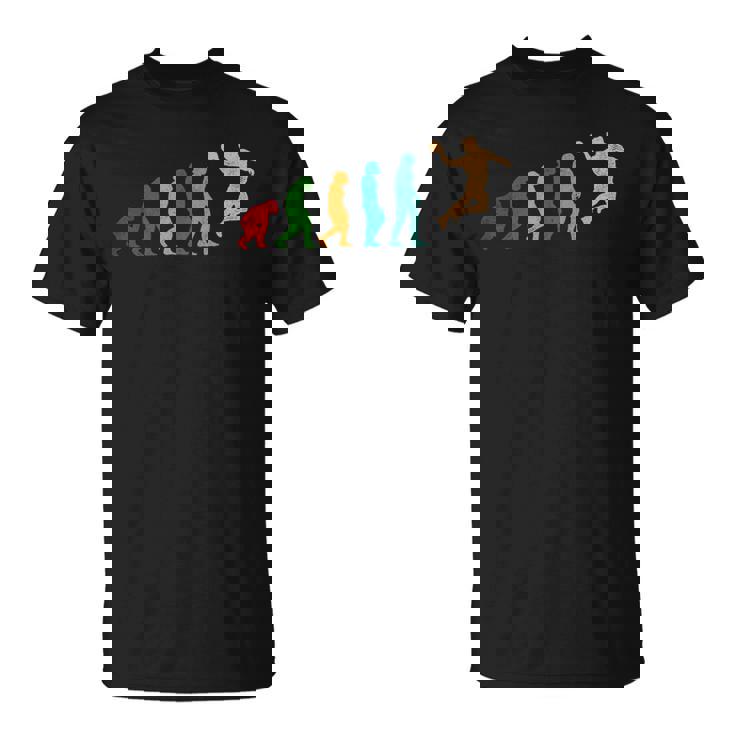Balonmano Evolución Balonmano Jugador Atlético Deportes Balling Camiseta unisex