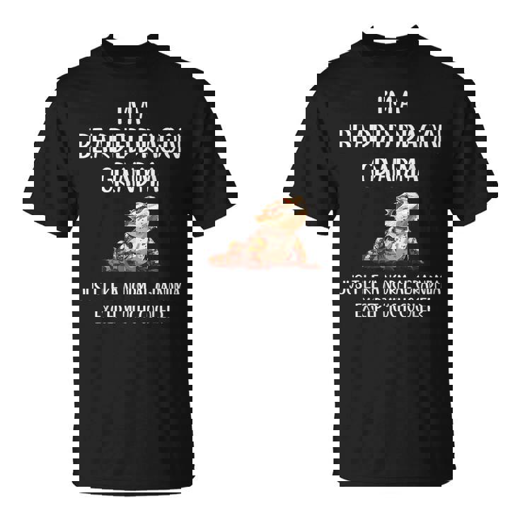 Bearded Dragon Grandma Definition Animals Lover T-Shirt