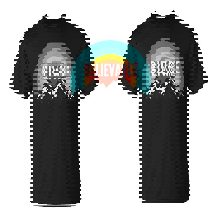 Believable Vintage Retro Sunset T-Shirt