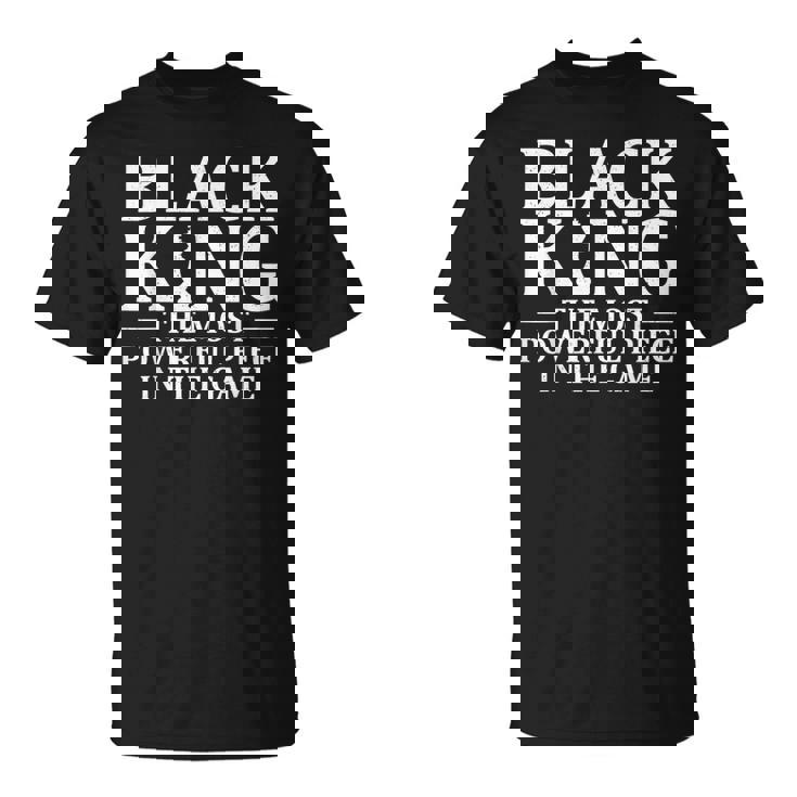 Best African King For Dad Afrocentric Chess Lover T-Shirt