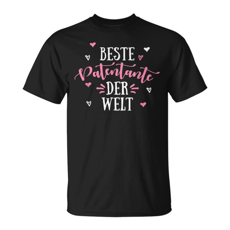 Beste Patentante Der Welt Aunt T-Shirt