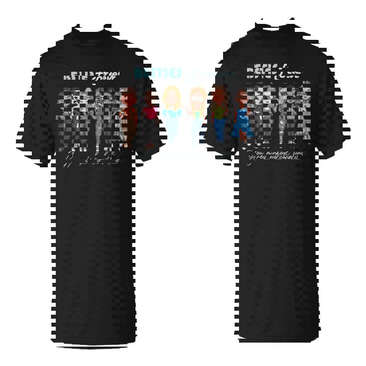 Besties Forever Bff Best Friends Unbiological Siblings Chibi T-Shirt