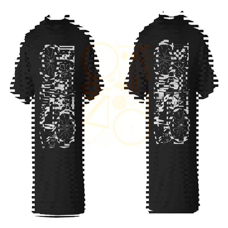 Bicicleta Anatomía Ciclismo Ciclista Ciclista Camiseta unisex