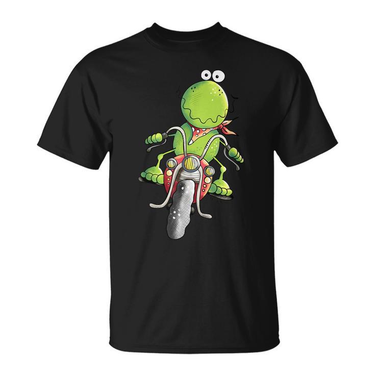 Biker Frog I Motorcyclist Fun Motorcycle T-Shirt