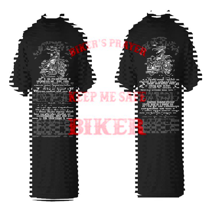 Biker's Prayer Vintage Motorcycle Biker Biking Motorcycling T-Shirt