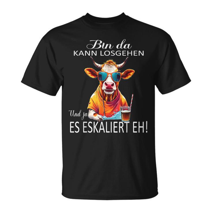 Bin Da Kann Losgehen Und Ja Es Escaliert Eh Costume Party T-Shirt