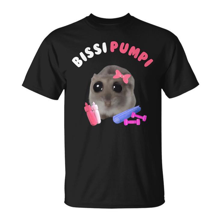 Bissi Pumpi Sad Hamster Cute Hamstie Memes Hamster T-Shirt