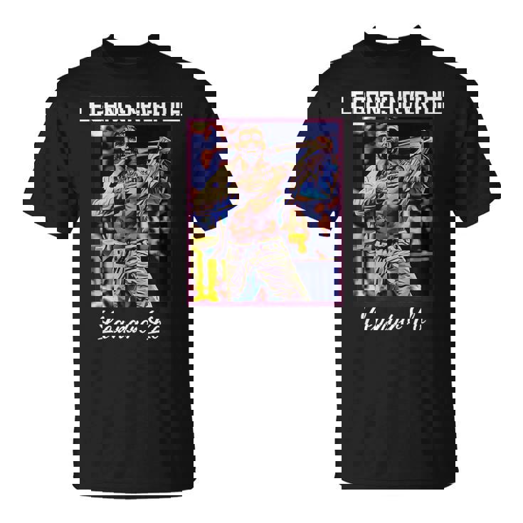 Bjj Legends Never Die Bjj Gi Brasileño Jiu Jitsu Camiseta unisex