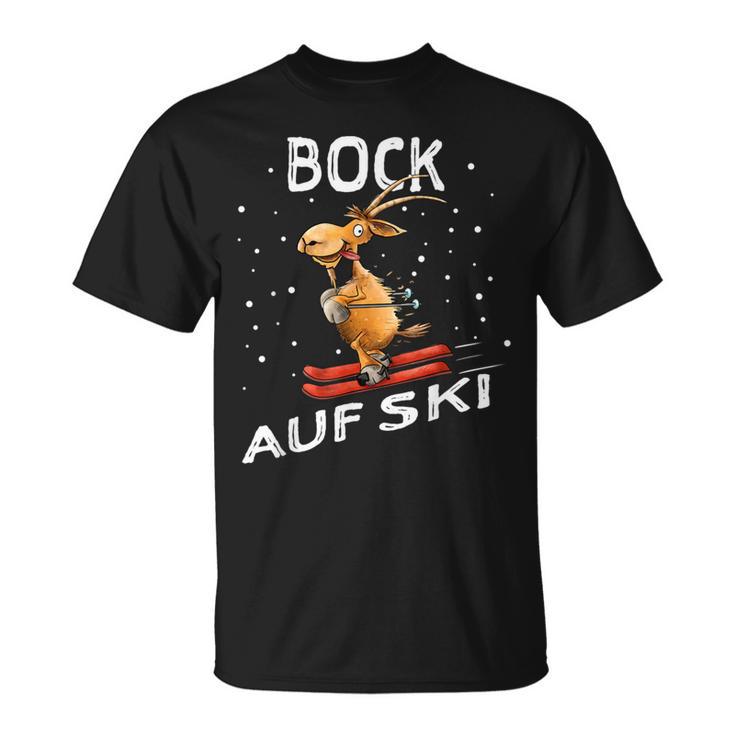 Bock Auf Ski Lustiger Skifahrer Skier Ski Spruch Wortwitz T-Shirt