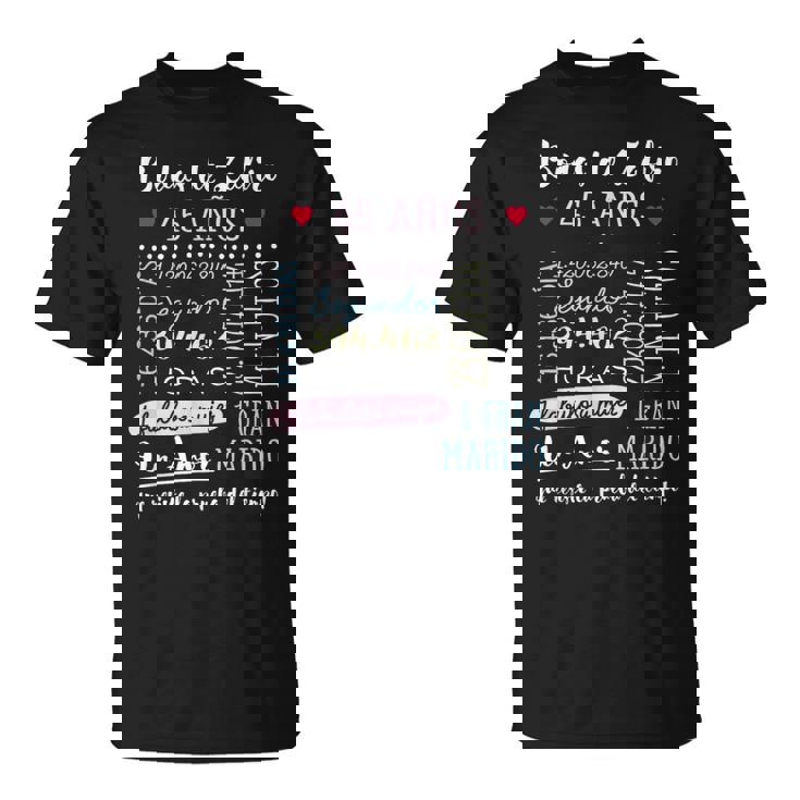 Bodas De Zafiro 45 Años Aniversario De Boda Regalo Camiseta unisex