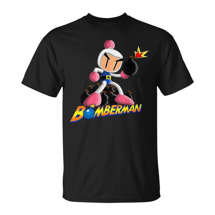 Bomberman Bombing Explosive Retro Gamer Nostalgia Classic T-Shirt