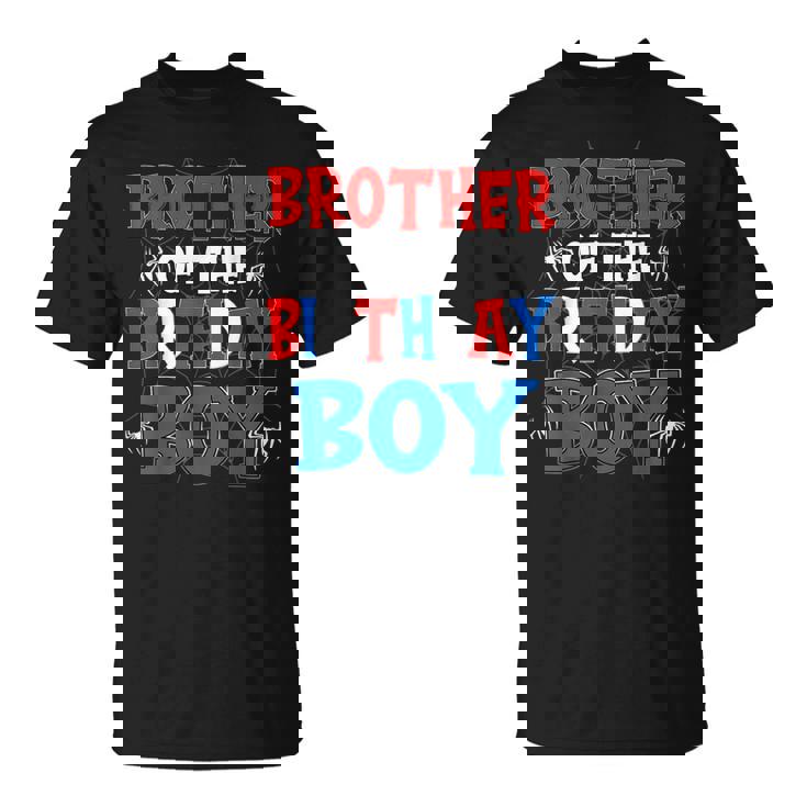 Brother Of The Birthday Boy Spider Matching Family T-Shirt