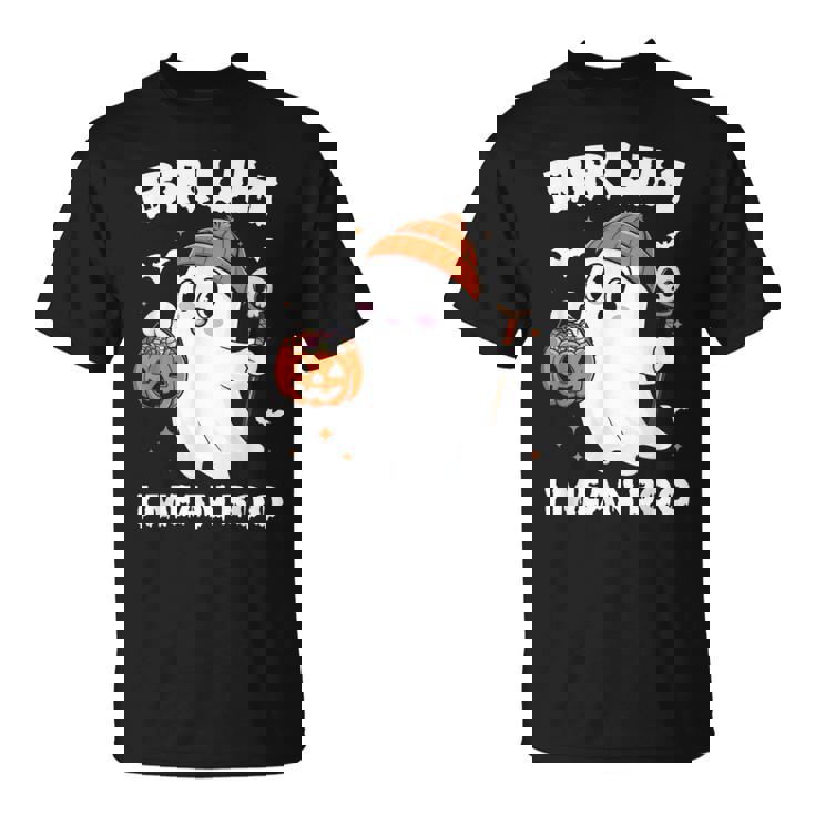 Bruh Ghost Halloween Shirt Boo Pumpkin Boys Kids Toddler T-Shirt