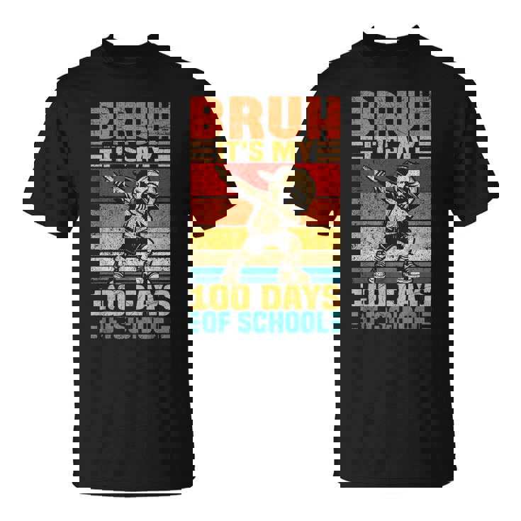 Bruh Its My 100 Days Of School Boys 100Th Day Of School T-Shirt