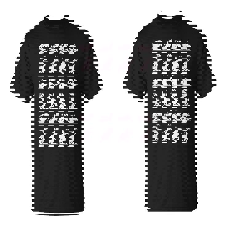 Bunny Yoga Conejitos Ejercicios Deportes Rabbit Fitness Camiseta unisex