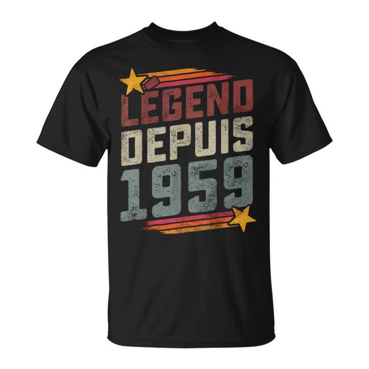 T-shirt Vintage Coton Homme – Col V – Anniversaire 67 Ans – Modèle 1958 – Neuf Sans étiquettes