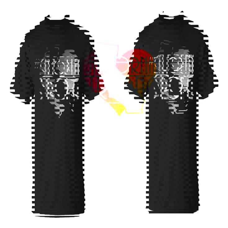 California Fuerte Corazón Camiseta unisex