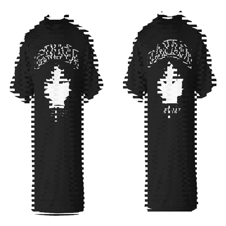 Canadá Feliz Día De Canadá Est 1867 Camiseta unisex