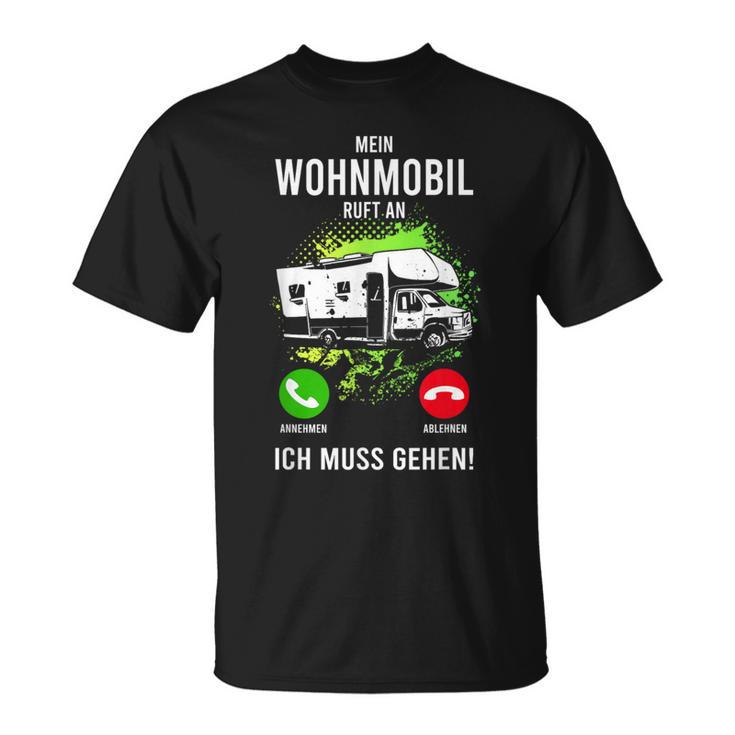 My Caravan Call An Camper Motorhome Camping Bus T-Shirt