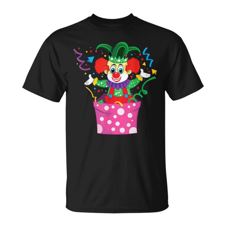 Carnival Clown Party Circus Costume Confetti T-Shirt