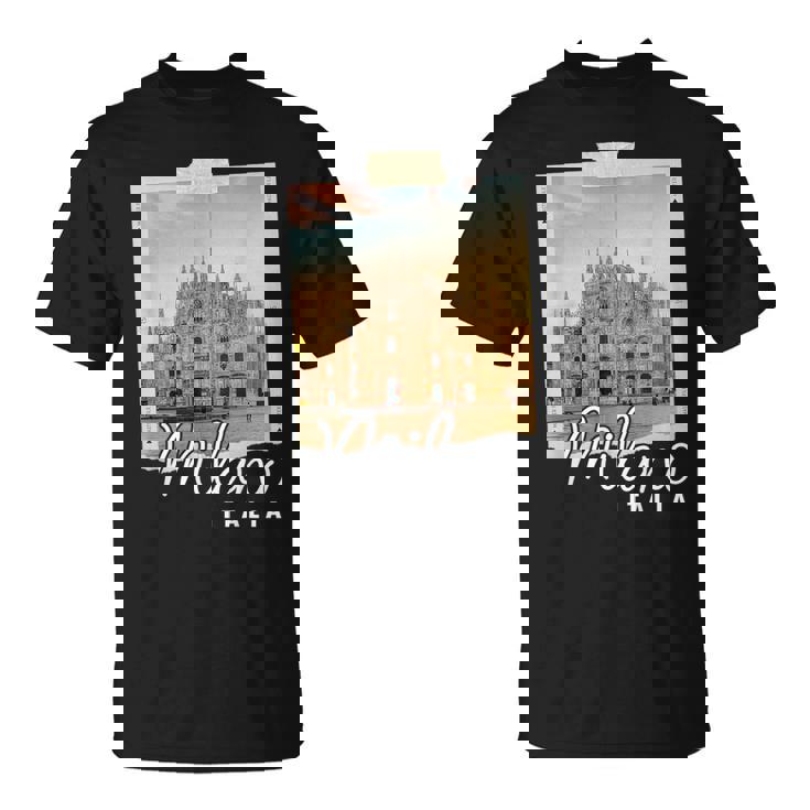 Catedral De Milán Italia Souvenir Duomo Di Milano Italiano Camiseta unisex