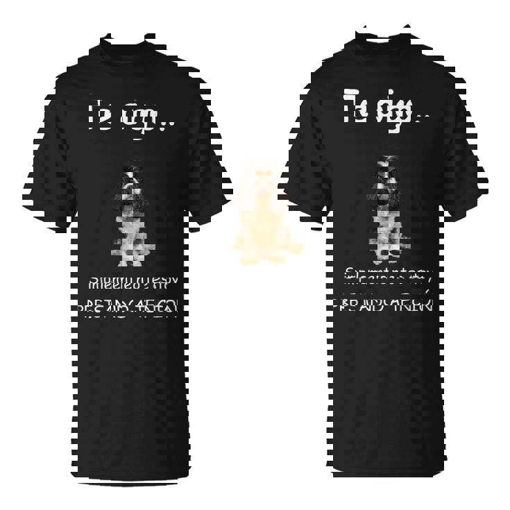 Cavalier King Charles Spaniel Perro Cavalier King Charles Camiseta unisex