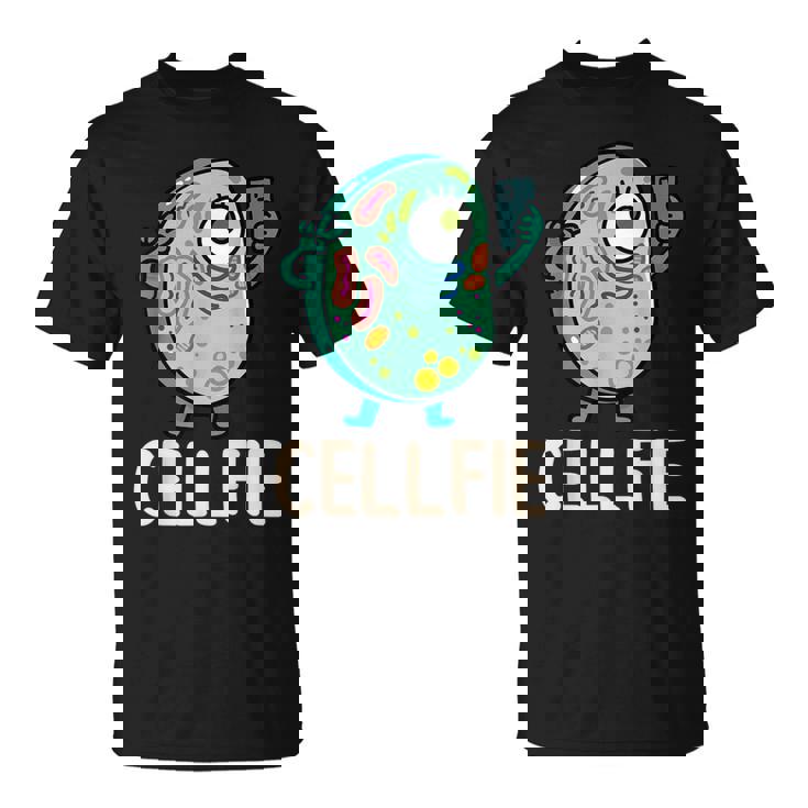 Cell Fie Cellfie Selfie Biology Science Teacher Camiseta unisex
