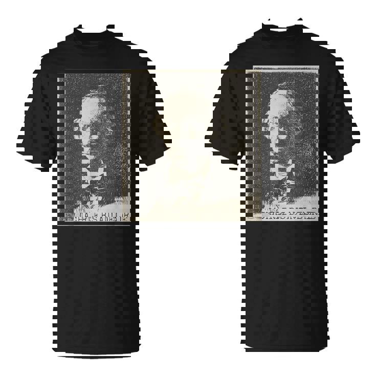 Charles Baudelaire Retrato Poeta Francés Camiseta unisex