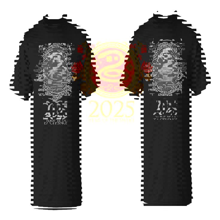 Chinese New Year Of The Snake 2025 Dragon Lunar Zodiac T-Shirt