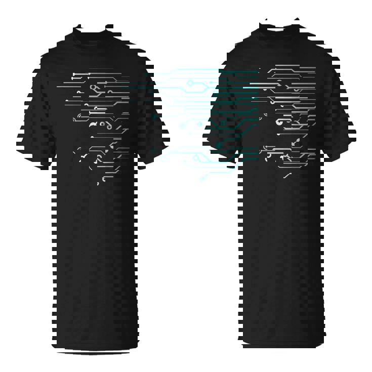 Circuito Informático I Ingeniero I Computer Nerd Camiseta unisex