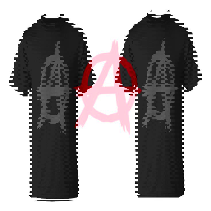 Clásico Punk Rock Anarquista-Un Símbolo De Anarquía Cuello Camiseta unisex