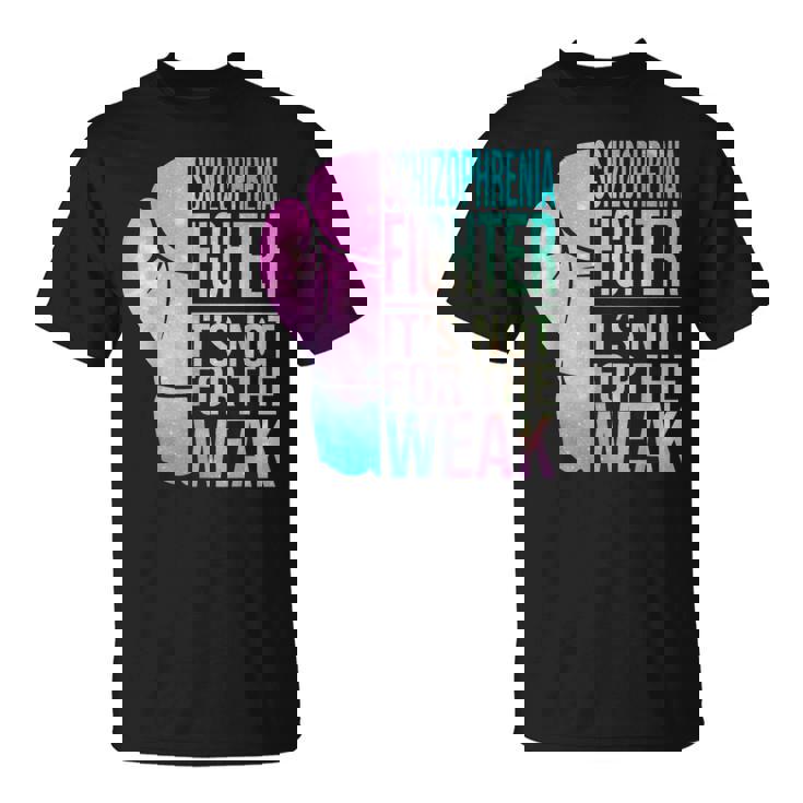 Combatiente Y Guerrero De La Esquizofrenia Concientización Sobre La Esquizofrenia Camiseta unisex