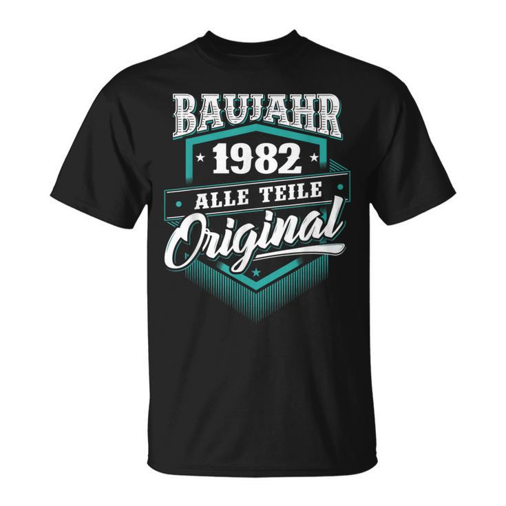 Construction Year 1982 All Parts Original Birthday T-Shirt