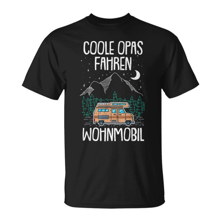 Cool Grandpa Driving Motorhome Grandad Grandad Camping T-Shirt