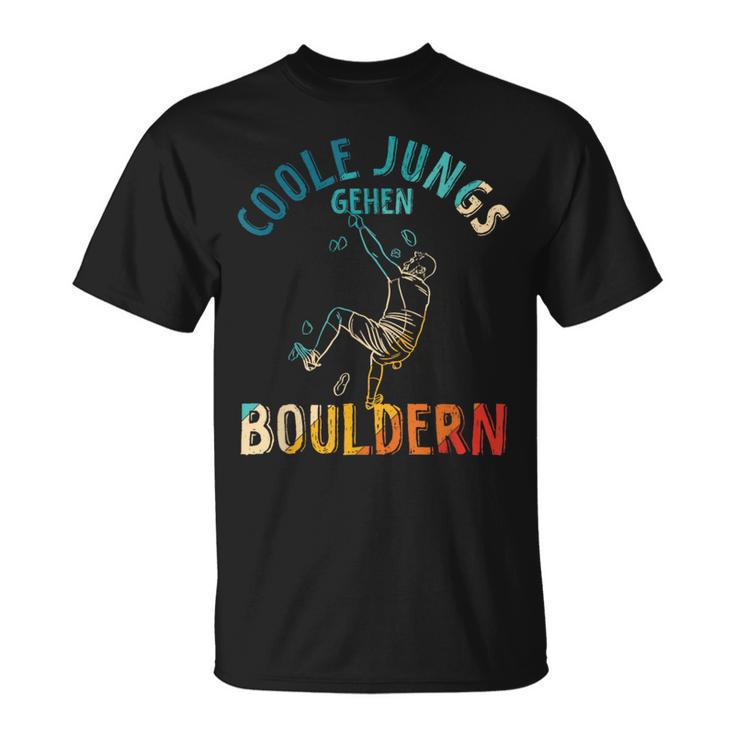 Coole Boys Go Bouldering Climbing Children's T-Shirt