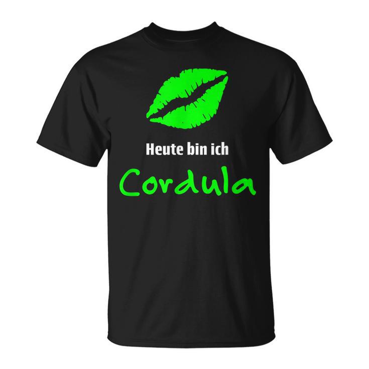 Cordula Green Fancy Dress Costume Carnival Oktoberfest Apres Ski Party T-Shirt