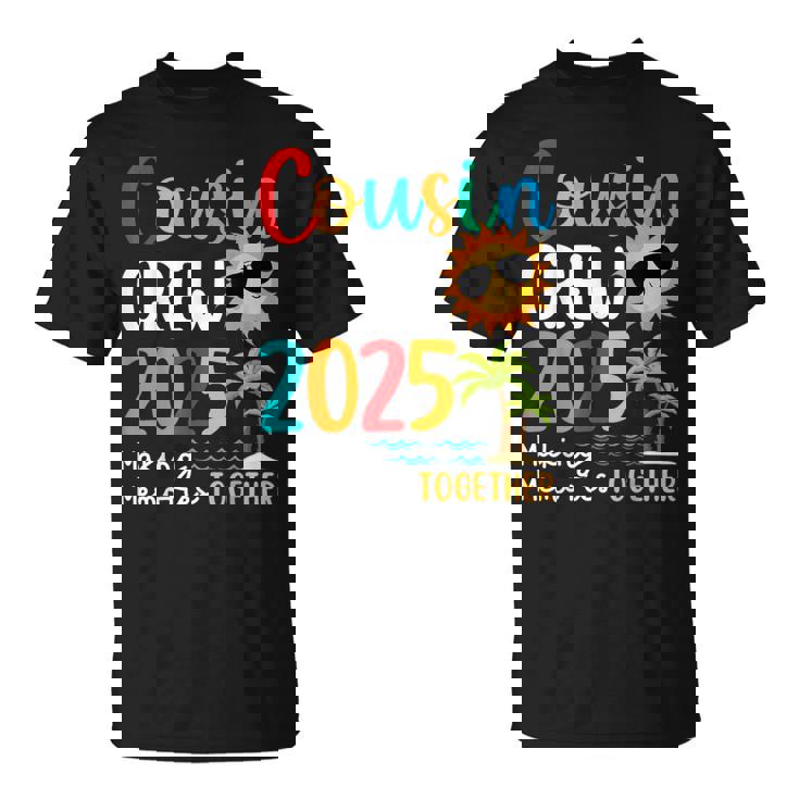 Cousin Crew 2025 Summer Vacation Beach Family Trips Matching T-Shirt