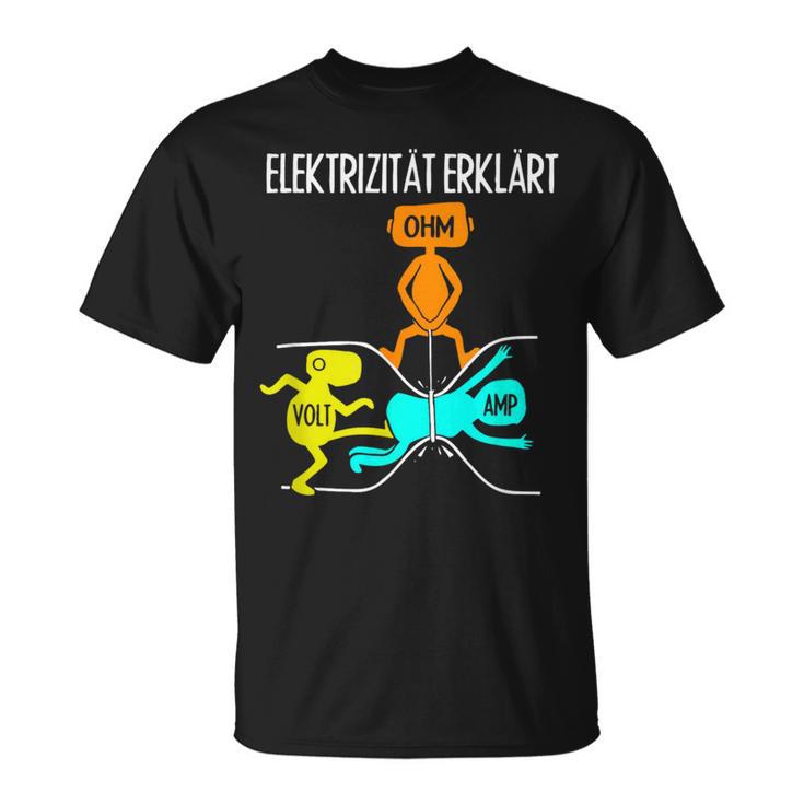 Craftsman Electronics Resistance Electricity Explained T-Shirt