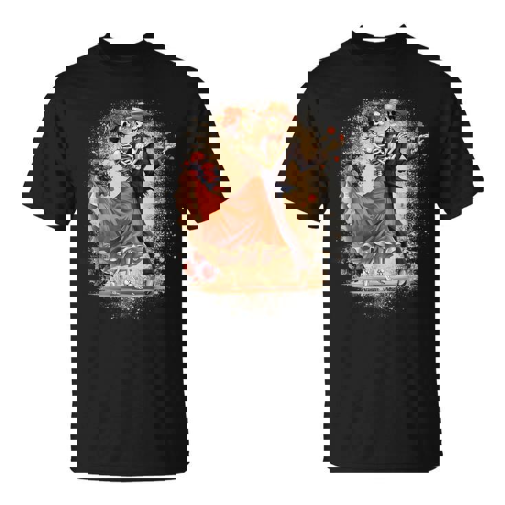 Crâne En Sucre Pour Et Homme Dia De Muertos Catrina Jour Des Morts T-Shirt