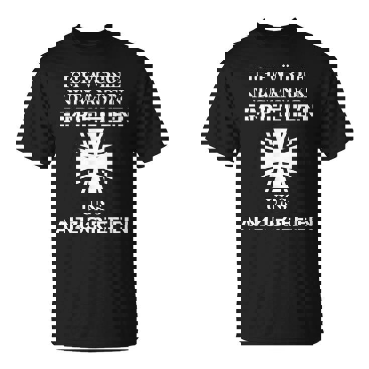 Croix De Fer De L'armée Allemande Phrase Générale De Stuttgart T-Shirt