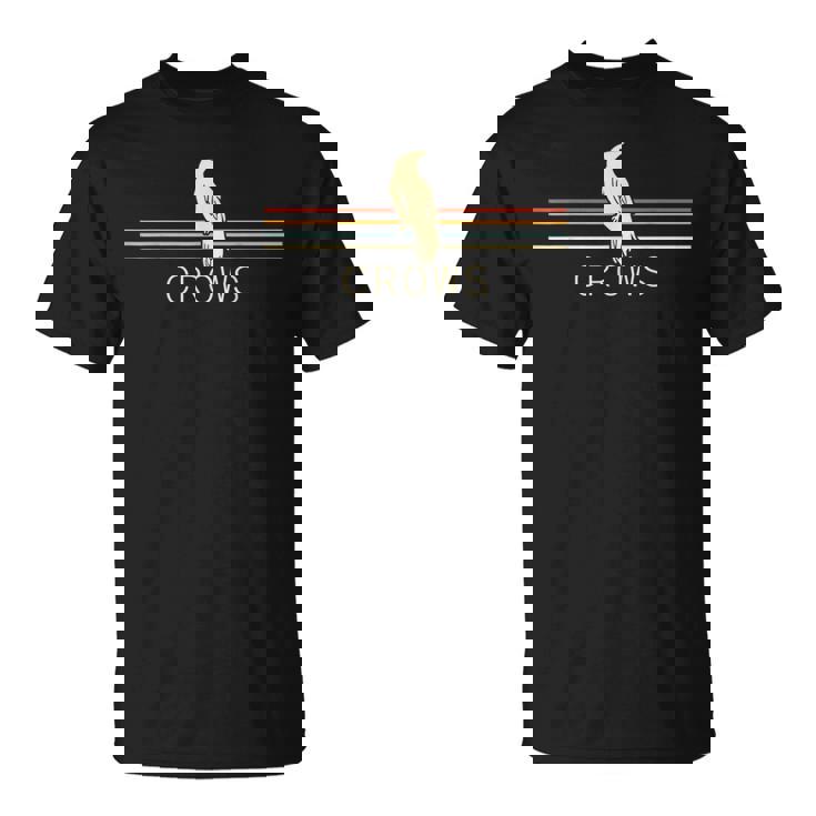 Cuervos Retro Hombres Cuervos Cuervo Negro Pájaro Cuervo Para Hombres Camiseta unisex