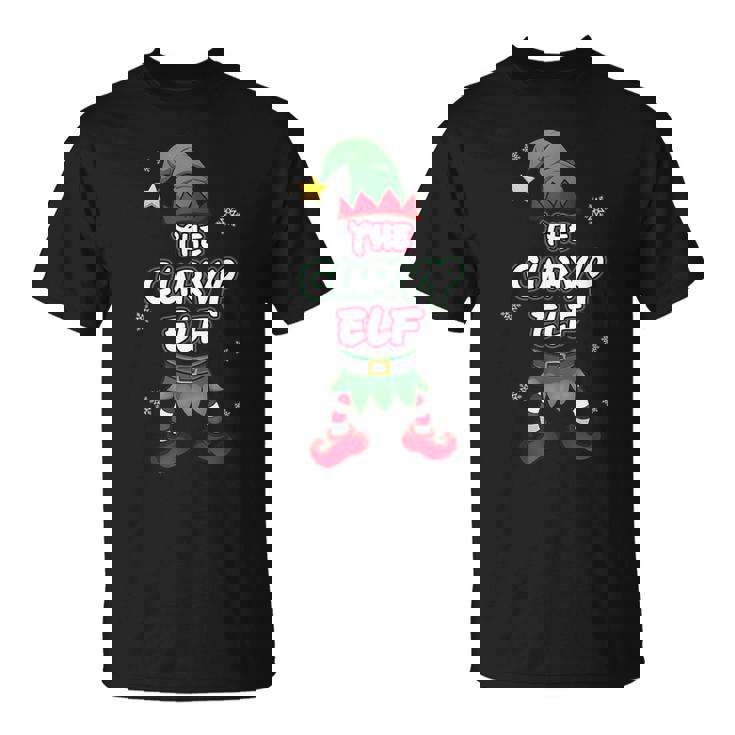 Curvy Elf Christmas Pajamas Pjs Matching Family Group T-Shirt