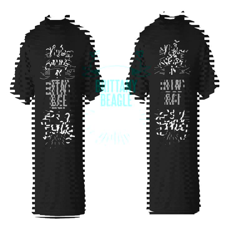 Cute Brittany Beagle Shirt Family Dog For Women Men T-Shirt