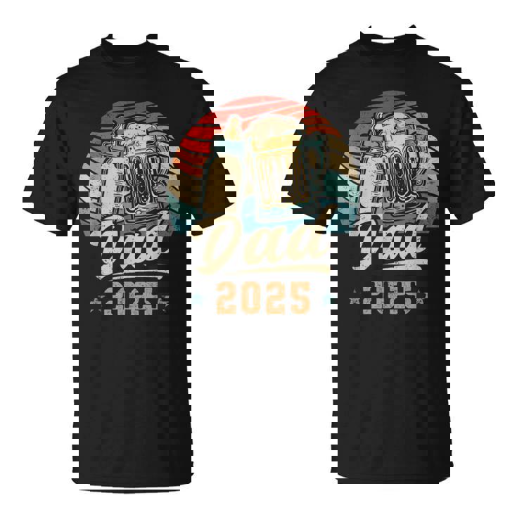 Dad 2025 Primer Día Del Padre Papá Joven Padre Camiseta unisex