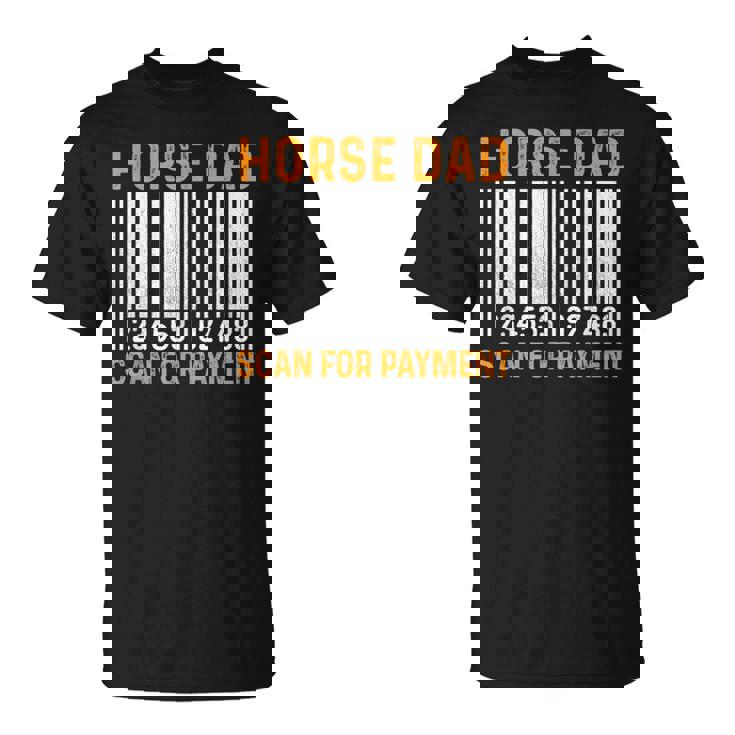 Dad Of Horse Lover Equestrian Horseback Rider Horse Riding T-Shirt
