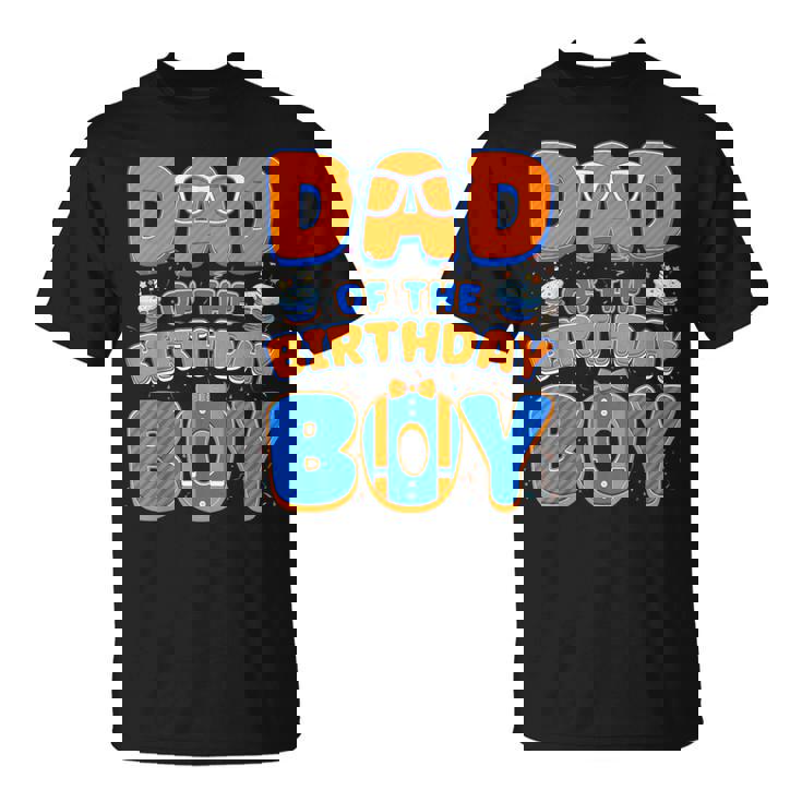 Dad And Mom Of The Birthday Boy Family Party Decorations T-Shirt