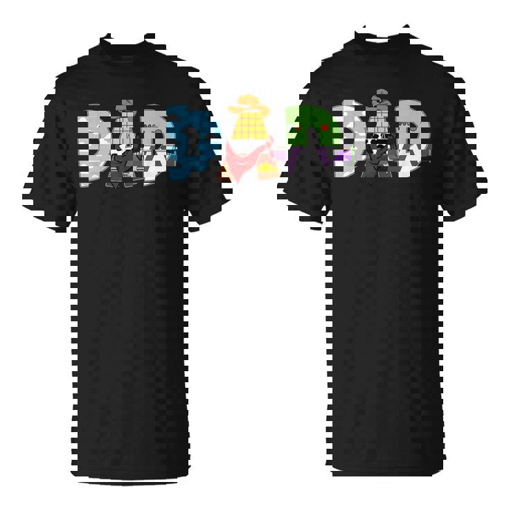 Dad And Mom Of The Birthday Boy Toy Family Decorations T-Shirt