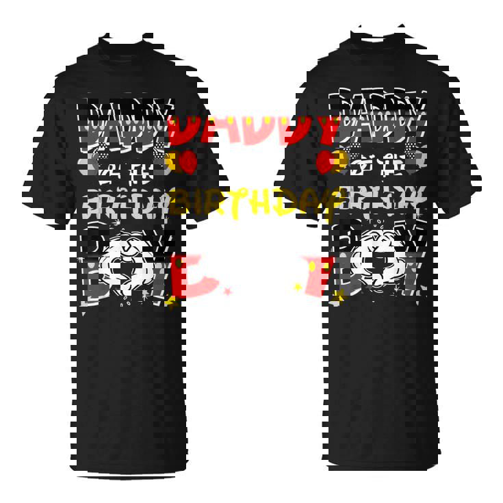 Dad And Mom Daddy Of The Birthday Boy Family Party Decor T-Shirt