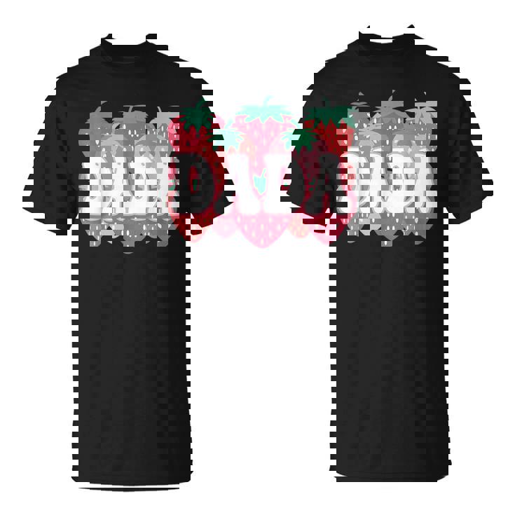 Dada Of The Berry First Birthday Strawberry Family Matching T-Shirt